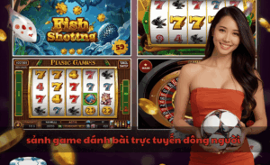 sảnh game đánh bài trực tuyến đông người
